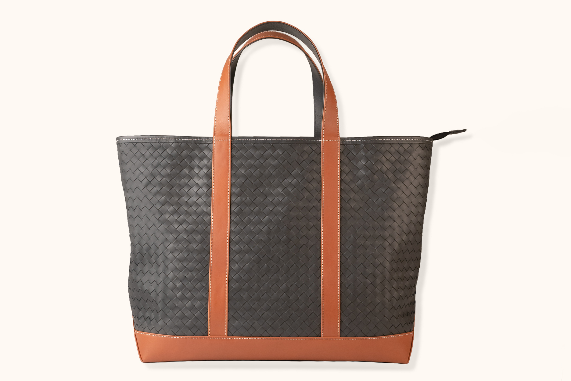 The Boss Tote Slate And Cognac (560 x 374)